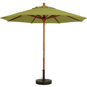 Grosfillex® 9' Wooden Market Outdoor Umbrella - Pesto