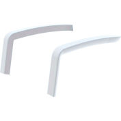 Grosfillex® Deep Seating Armrests in Glacier White - Sunset Series - Set of 2