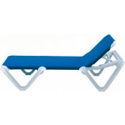 Grosfillex® Nautical Sling Chaise - Blue (Sold in Pk. Qty 2) - Pkg Qty 2