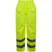 GSS Safety 6801 Class E Standard Waterproof Rain Pants, Lime, 2XL/3XL