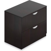 Offices To Go™ Two Drawer Lateral File in Espresso - Executive Modular Furniture