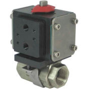 Gemini Valve® S/S Ball Valve W/500 Series Double-Acting Pneumatic Actuator, 1-1/4"