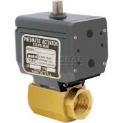 Gemini Valve® High Duty Cycle Ball Valve W/Double-Acting Pneumatic Actuator, 1/2"