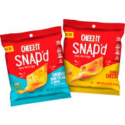 CHEEZ-IT Snap'd Cheesy Baked Snack Variety Pack, 0.75 oz, 42 Count, 2 Pack