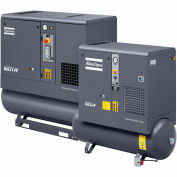 Atlas Copco GX5-150TFF, 7.5 HP, Rotary Screw Comp., 53 Gal, Horiz., 150 PSI, 21.2 CFM,1-Phase 230V