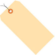 Jumbo Manila Shipping Tags, Pre Wired, 15 Pt., #12, 8"L x 4"W, 500/Pack