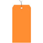 Global Industrial Shipping Tag Pre Wired#1, 2-3/4"L x 1-3/8"W, Orange, 1000/Pack