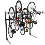 Global Industrial™ Indoor Vertical Bike Rack, 4 Bike Capacity, Black