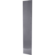 Hallowell KMP1872 Steel Locker Accessory, Universal Finished End Panel 18"Dx72"H - Dark Gray