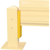 Hallowell Steel Guardrail - Lift-Out Adapter (Pair), 4.5" x 0.5" x 15", Safety Yellow