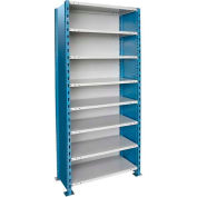 Hallowell H-Post High Capacity Shelving 36"W x 18"D x 123"H 8 Adj Shelves Closed Style-Shelf Starter