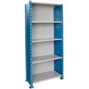 Hallowell H-Post High Capacity Shelving 48"W x 24"D x 87"H 5 Adj Shelves Closed Style-Shelf Starter