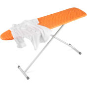 Basic Ironing Board, Orange With White Stripes, Steel/Plastic/Foam/Cotton