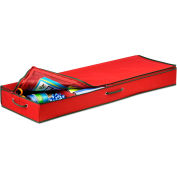 Holiday 40" Canvas Gift Wrap Organizer, Red/Pine Green - Pkg Qty 2