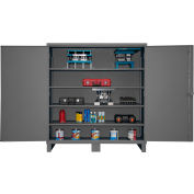 Global Industrial™ 12 Gauge Heavy Duty 72" W x 24" D x 78" H Cabinet, Gray