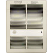 TPI Fan Forced Wall Heater HF3316TRP - 4000/3000/2000/1500W 240/208V Ivory