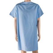 DMI Hospital Gown, Easy Access Patient Gown, Blue Hospital Gown, Blue