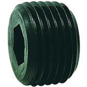 3/8" NPTF Socket Head Pipe Plug - 7/8" Taper - Flush Seal - Steel - Pkg of 100 - Holo-Krome 12008