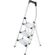 Hailo Comfort Plus 3 Step Aluminum Folding Step Ladder - 4303-321