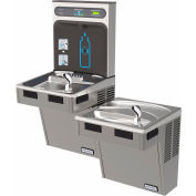 Halsey Taylor Bi-Level HydroBoost Water Refilling Station W/Filter, Light Gray, HTHB-HAC8BLPV-WF