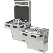 Halsey Taylor Bi-Level HydroBoost Water Refilling Station W/Filter, Light Gray, HTHB-HACDBLPV-WF