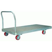 Hamilton® Aluminum Platform Truck 30 x 48 - 6 x 2 Versa-Tech® Wheels 1500 Lb. Cap.