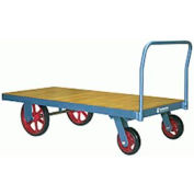 Hamilton® Platform Truck 42 x 84 Wood Deck - Mold-on Rubber Wheels 4000 Lb. Cap.
