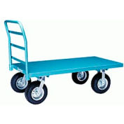 Hamilton® Steel Platform Truck 24 x 48 - Pneumatic Wheels 2000 Lb. Cap.