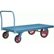 Hamilton® Steel Platform Truck 42 x 84 - Mold-on Rubber Wheels 4000 Lb. Cap.