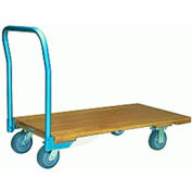 Hamilton® Platform Truck 30 x 60 Solid Wood - 6 x 2 Plastex Wheels 1000 Lb. Cap.