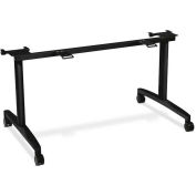 HON® Huddle Table Flip-Top Base Kit for 24"D x 60-72"W Tops Black Finish