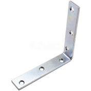 Ultra Hardware Corner Brace, Galv. Zinc Dichromate, 6"L X 6"W X 1-1/8"H - Pkg Qty 10