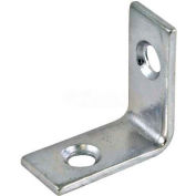 Ultra Hardware Brace Corner, Galv. Zinc Dichromate, 1"L X 1/2"W - Pkg Qty 48