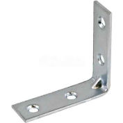 Ultra Hardware Brace Corner, Galv. Zinc Dichromate, 2"L X 5/8"W - Pkg Qty 48