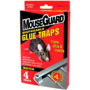 Mouse Guard Disposable Mouse Glue Traps, 4 Pack - A1104N - Pkg Qty 24
