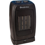 Comfort Zone® CZ448 Oscillating Ceramic Heater – Portable Fan Forced – Black - 750-1500 Watt
