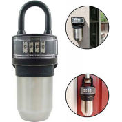 Howard Berger WordLock Stor-More KeyLock Box KS-052-BK - Resettable 4-Dial, Black - Pkg Qty 3
