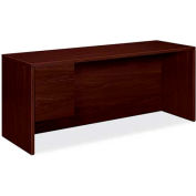 HON® Credenza with Left Pedestal - 72"W x 24"D x 29-1/2"H - Mahogany - 10500 Series