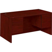 HON® Double Pedestal Desk - 60"W x 30"D x 29-1/2"H - Mahogany - 10500 Series