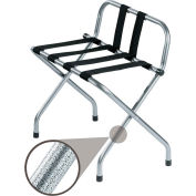 Powder Coat Hammertone Finish Luggage Rack With Back - Pkg Qty 4