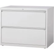 Hirsh Industries® HL10000 Series® Lateral File 36" Wide 2-Drawer - Light Gray