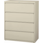 Hirsh Industries® HL10000 Series® Lateral File 42" Wide 4-Drawer - Putty
