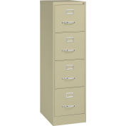 Hirsh Industries® 22" Deep Vertical File Cabinet 4-Drawer Letter Size Putty