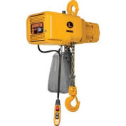 NER Dual Speed Electric Chain Hoist - 2 Ton, 20' Lift, 28/4.5 ft/min, 460V