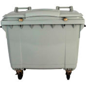 HSM® 4 WHEELSecure Mobile Shredder Cart - 175-Gallon Capacity - Gray