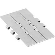 HabaCHAIN, 800, Slat Top Chain, Double Hinge, Straight, HD, Carbon Steel, 10'L, 7.5"W