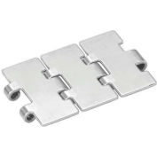 HabaCHAIN, 810, Slat Top Chain, Straight, SD, Carbon Steel, 10'L, 6"W