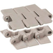 HabaCHAIN, 882, Slat Top Chain, Radius, HD, Beveled, LF Acetal, 10'L, 7.5"W