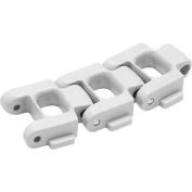 HabaCHAIN, 1210, Case Conveyor Chain, Radius, HD, Tabbed, Knuckle HT Black Nylon, 10'L, 2.24"W