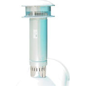 Heat Wagon 18" Long Round Flue Stack EF1 - 6" Diameter With Rain Cap